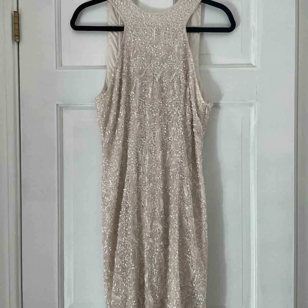 White Sequin Dress